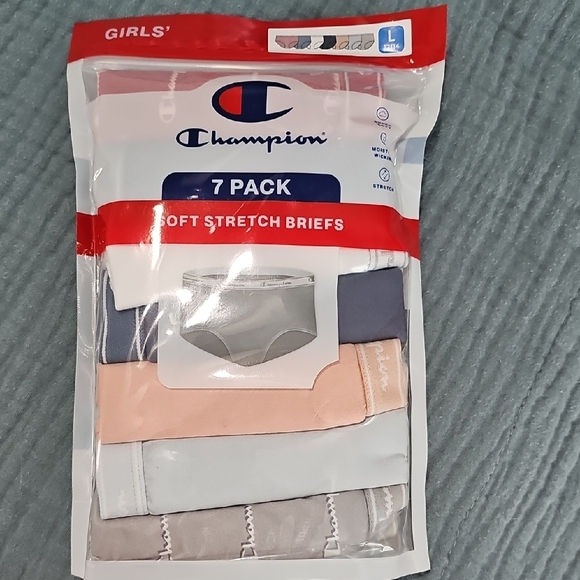 Champion Other - Champion Girls' Soft Stretch Briefs 7 Pack Underwear - Assorted Colors size L